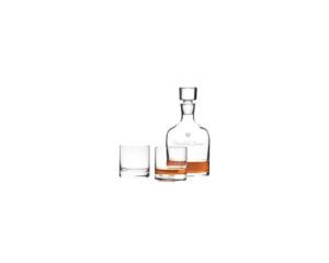 Whiskyset AMBROGIO 3-teilig klar mit persönlicher Gravur