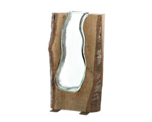 Holzvase CASOLARE 36 cm mehrfarbig
