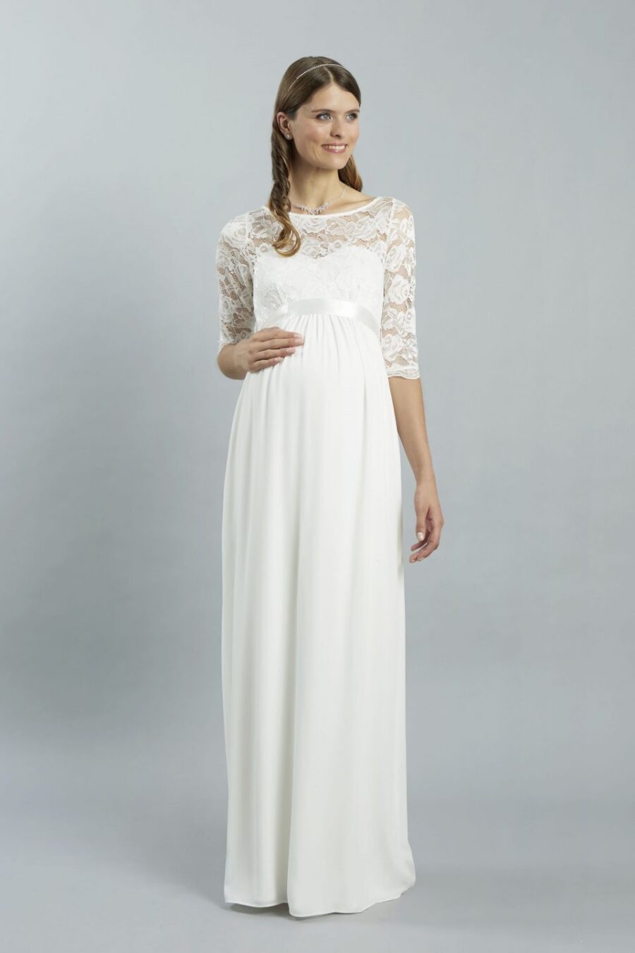 22 Sweetbelly Brautkleider fuer Schwangere Kollektion 2019 Arielle ivory long 2