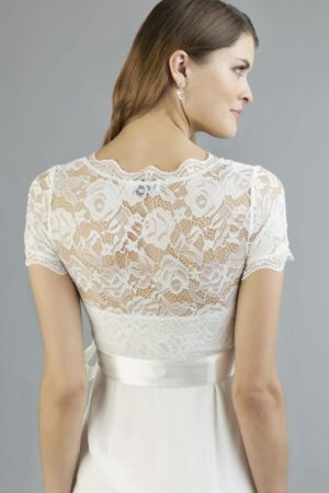 64 Sweetbelly Brautkleider fuer Schwangere Kollektion 2019 Kimberley ivory short detail 2