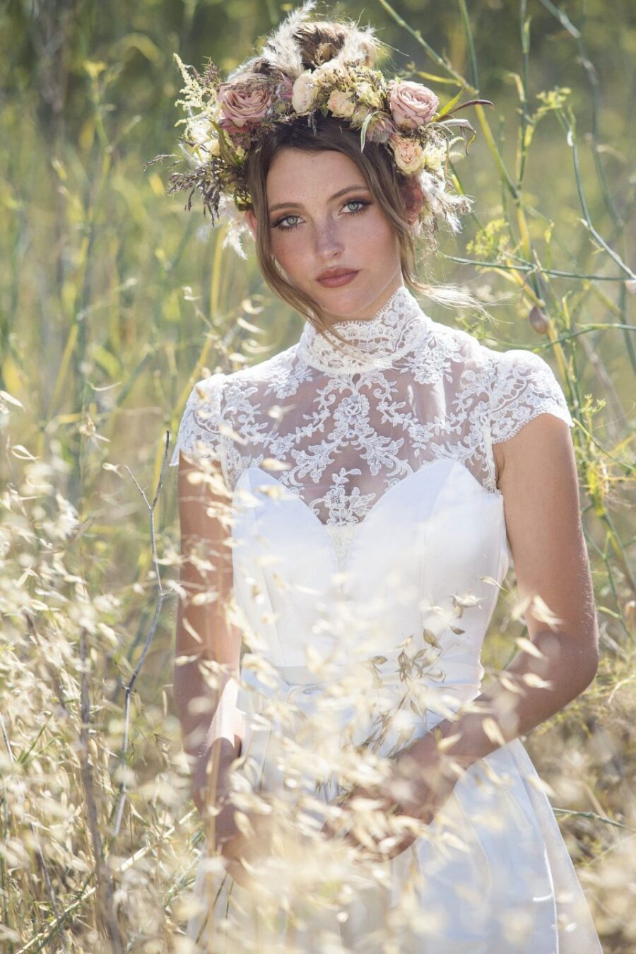 08 Alpenherz Hochzeitsdirndl Trachten Brautmode Kollektion 2020 Dirndl Alexia