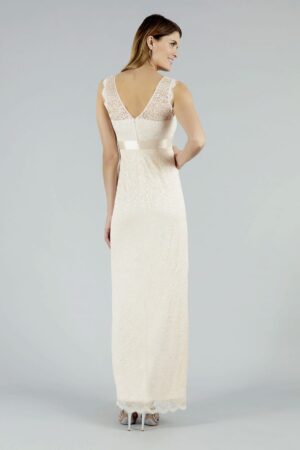 18 Sweetbelly Brautkleider fuer Schwangere Kollektion 2020 Kelly long peach back